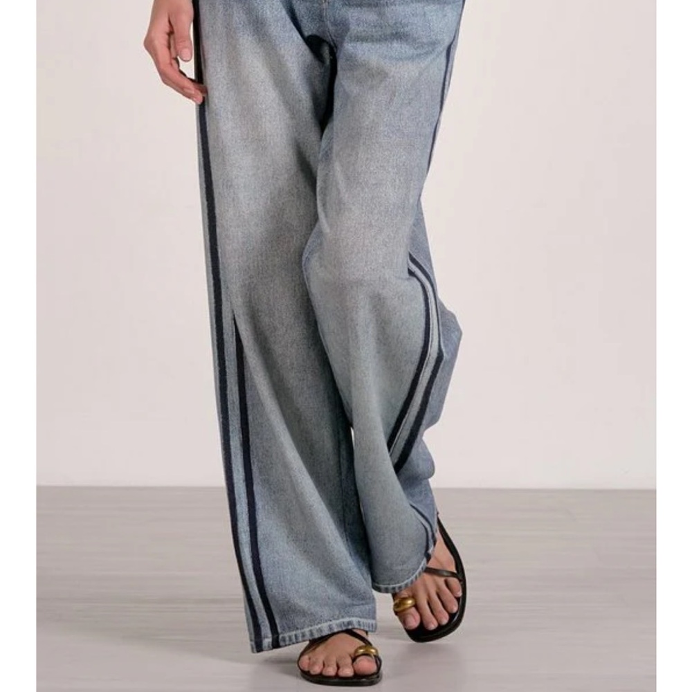 Elan jojo track sweatpant  jeans with Dark Stripes